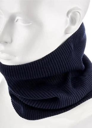 Снуд рубчик универсальный из хлопка на флисовой подкладке atrics s795 айсберг