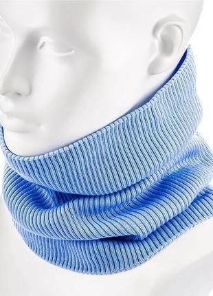 Снуд рубчик универсальный из хлопка на флисовой подкладке atrics s795 айсберг