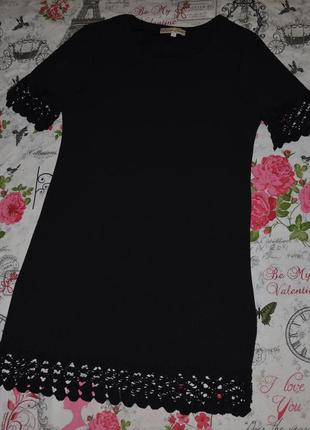 Фактурное платье  кружевом cameo  rose 8-10 размер