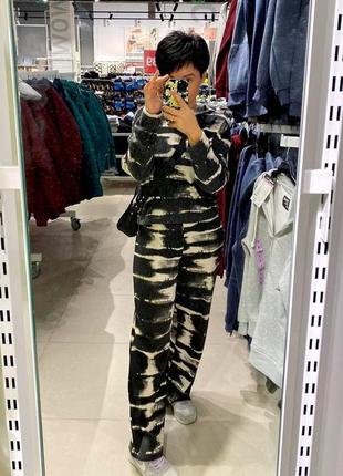 14+ 170 см / xs-s h&m новий фірмовий повсякденний костюм комплект тай-дай