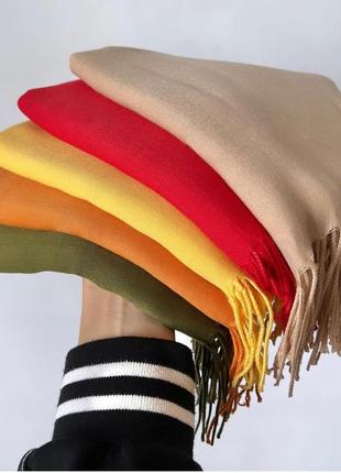 Жіночий бавовняний шарф-палантин у різноманітних кольорах1 фото