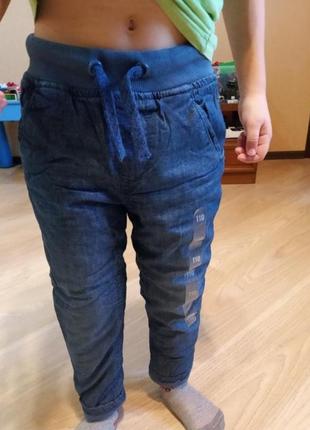 Розпродаж! фірмові утеплені джинси на підкладці2 фото