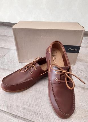 Туфли мокасины clarks