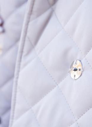 Куртка-пальто жіноче (молочна)5 фото
