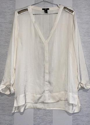 Блуза сорочка шовк шовкова атласна вільного крою