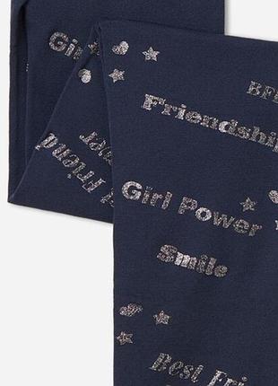 Якісні фірмові дитячі колготки з написами calzedonia