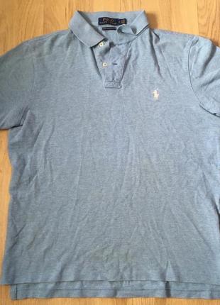 Чоловіча футболка polo ralph lauren custom slim fit розмір м