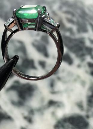 Серебреное кольцо с натуральным дуплетом5 фото