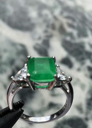 Серебреное кольцо с натуральным дуплетом2 фото