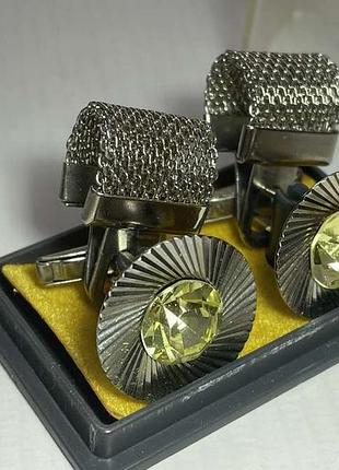Запонки ретро, винтаж, ссср, в коробочке. новые!