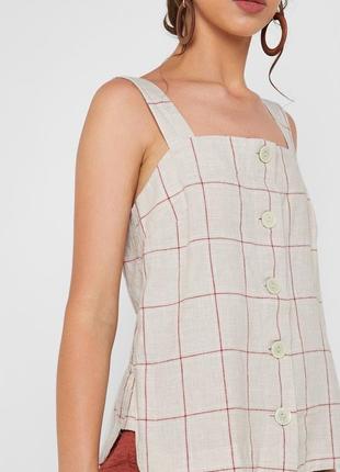 Шикарный топ лён-хлопок