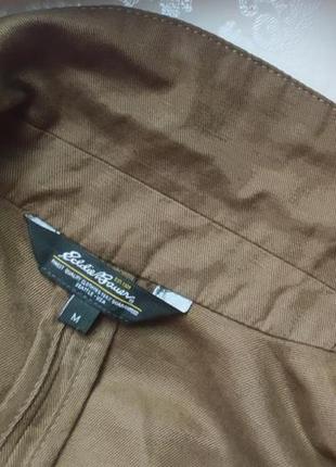 Крутий жакет, легка куртка з кишенями в стилі мілітарі бренду eddie bauer / котон / льон8 фото