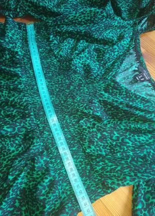 Сукня з пишним рукавом, буф, смарагд зеленого кольору7 фото