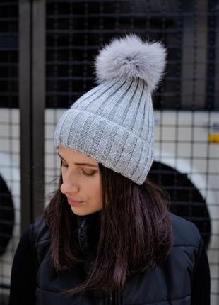 Зимова шапка without general gray woman 8048802