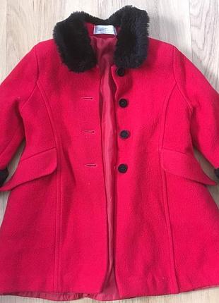 Дитяче пальто плащ marks spencer / pure new wool