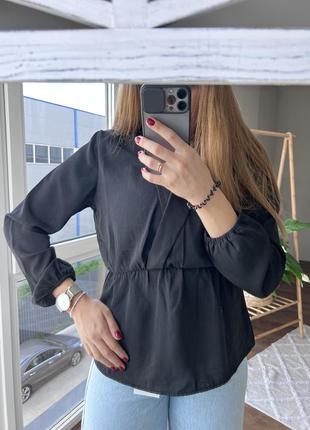 Блуза чёрная only