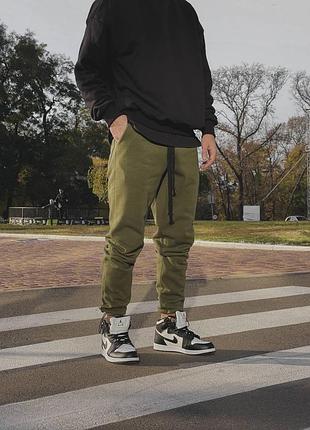 Мужские штаны на флисе, спортивные штаны на манжете, спортивные базовые штаны на зиму