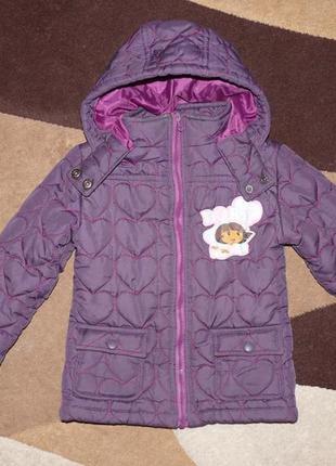 Куртка на девочку 3-5 лет,стеганая, стильная,демисезонная1 фото