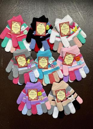Рукавички перчатки для дівчат осінь весна6 фото