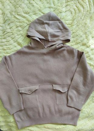 Темно-бежевий светр zara 3-4 роки теплий