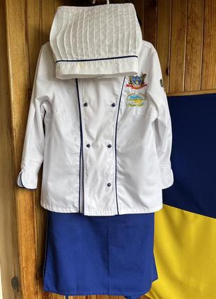 Китель, кітель кухаря, з нашивками 3