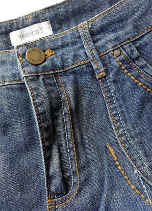🌿 винтажная джинсовая юбка миди 🌿 юбка трапеция4 фото