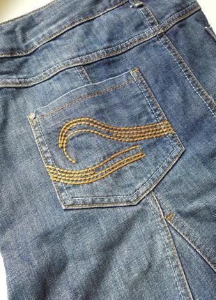 🌿 винтажная джинсовая юбка миди 🌿 юбка трапеция5 фото