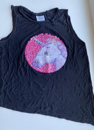 Майка с живой картинкой единорогом