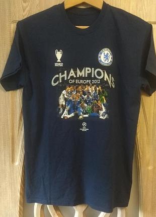 Футболка chelsea - champions of europe, munich 2012