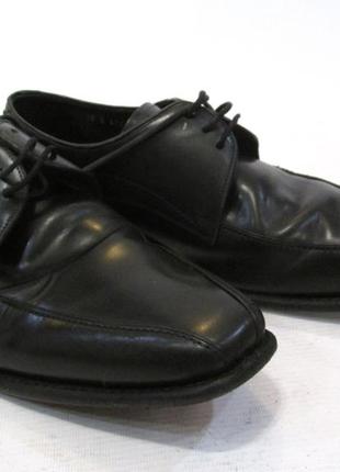 Туфли baker studio, 10 (44, стелька ~28.5 см). кожа, черные, отл сост!