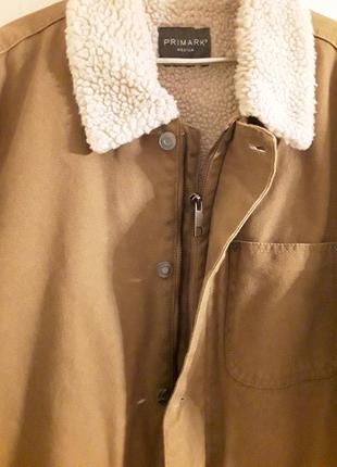 Куртка шерпа primark chore work coat. m. как carhartt chore3 фото