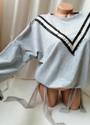 Дуже класний світшот туреччина розмір l-xxl напівобхват грудей 60 см довжина 61 см є кишені внизу тя4 фото