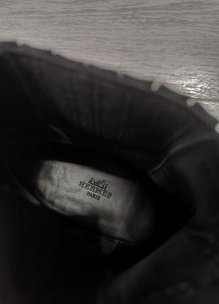 Кожаные ботинки, челси hermès6 фото