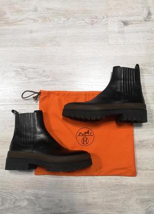 Шкіряні черевики, челсі hermès 4