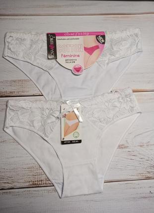 Бавовняні Трусики з мереживом