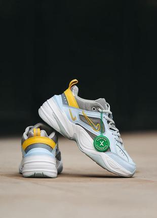 Кросівки nike m2k blue - yellow3 фото