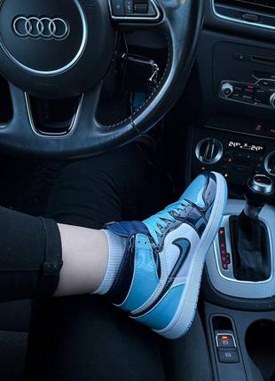 Кросівки жіночі nike air jordan retro blue patent/кроссовки женские найк аир джордан рэтро 19 фото