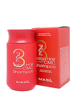 Відновлюючий шампунь з керамідами masil 3 salon hair shampoo cmc3 фото