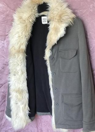 Теплая куртка пальто doudou италия оригинал 12 размер