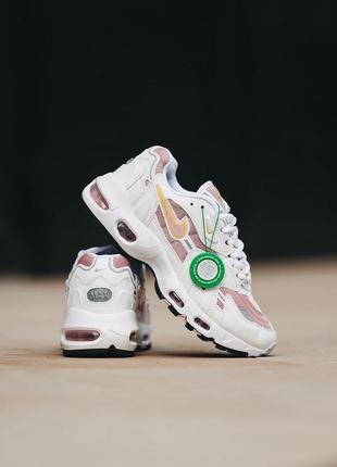 Женские кожаные кроссовки nike air max 96 #найк