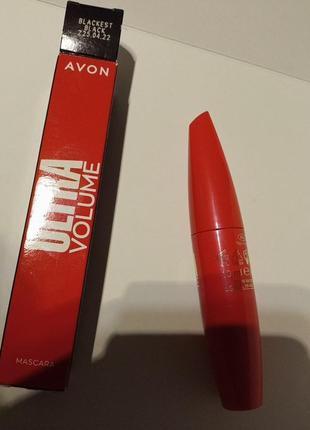 Туш для вій супероб'єм avon true ultra( ейвон тру ультра), 10 мл, 209892 фото