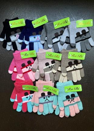 🔥варежки перчатки рукавички для девочек1 фото