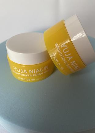Осветляющая ночная маска some by mi yuja niacin brightening sleeping mask 15 g