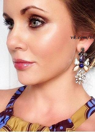 Синее серьги