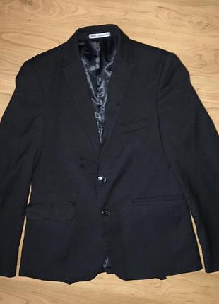Чорний шкільний піджак west fashion 10л 36/152/69 45% вовна