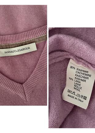 Кашеміровий рожевий пуловер джемпер lannalfo & sgariglia7 фото