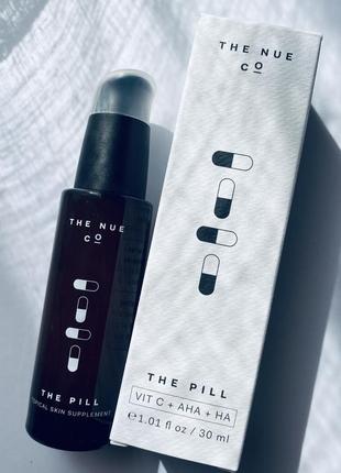 The nue co. the pill all-in-one brightening aha serum осветляющая сыворотка для лица