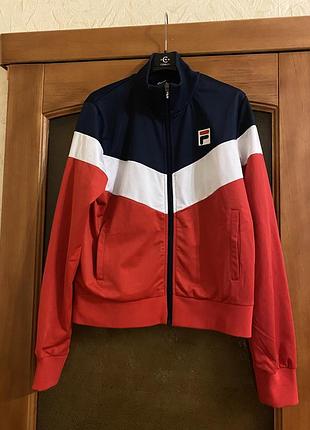 Кофта на молнии спортивна кофта ветровка fila