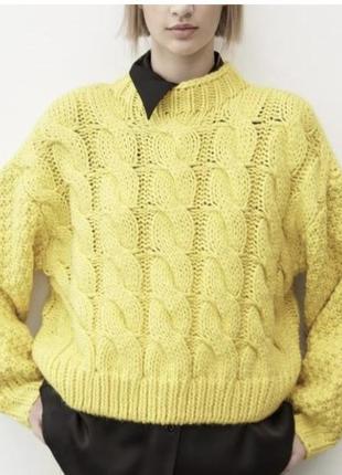 Неймовірний светр об’ємної вязки оверсайз🥰❤️💋