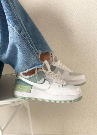 Жіночі кросівки nike air force 1 shadow spruce aura